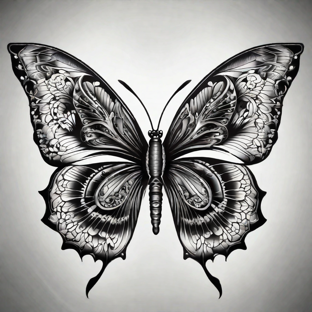 butterfly leg tattoo designs