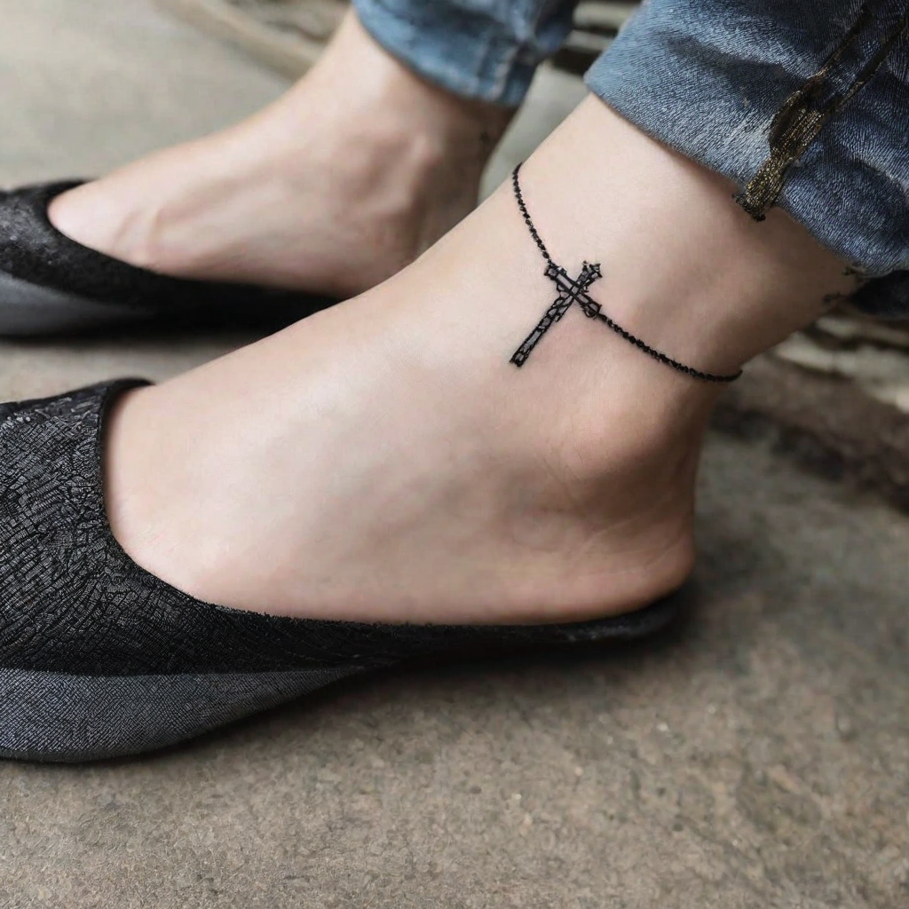 triple cross tattoo design
